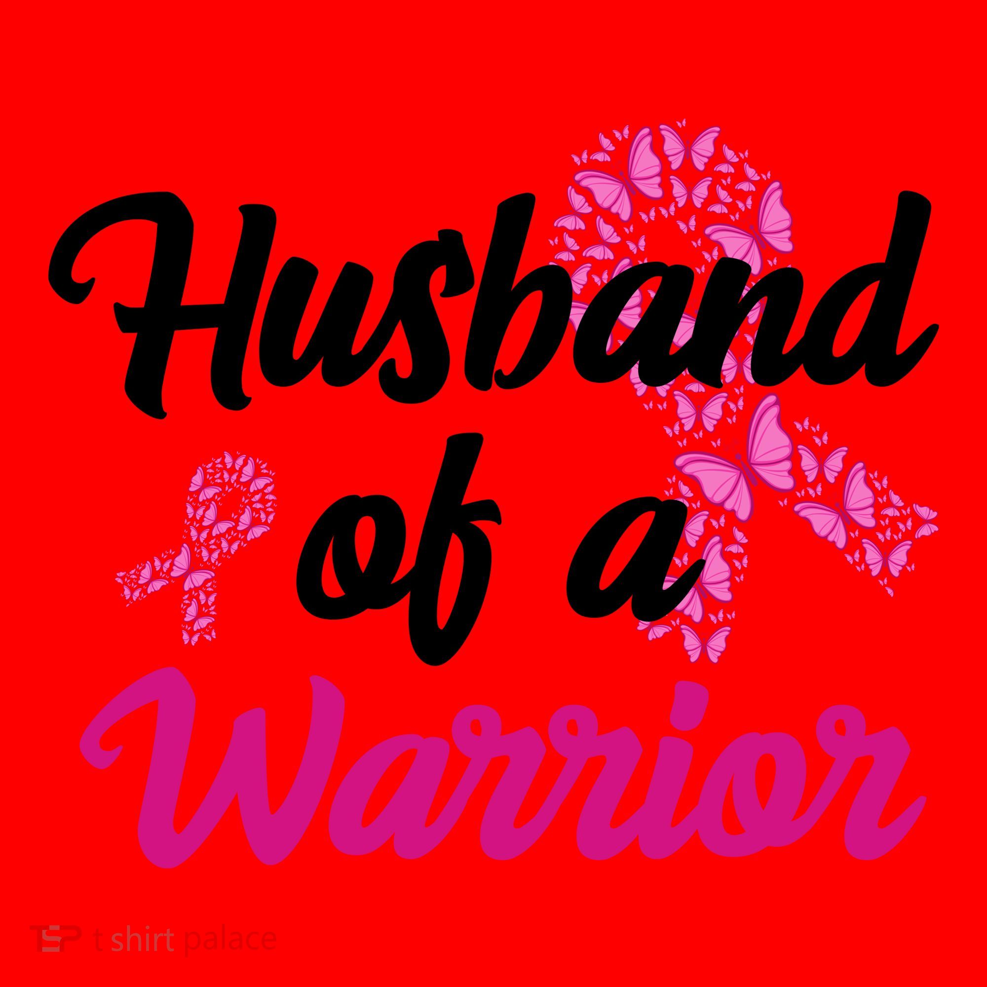 Husband Of A Warrior Breast Cancer Ribbon Santa Hat