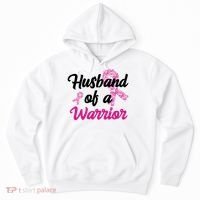 Husband Of A Warrior Breast Cancer Ribbon Hoodie thumb 0