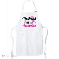 Husband Of A Warrior Breast Cancer Ribbon Apron thumb 0