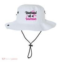 Husband Of A Warrior Breast Cancer Ribbon Bucket Hat thumb 0
