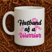 Husband Of A Warrior Breast Cancer Ribbon Coffee Mug thumb 2