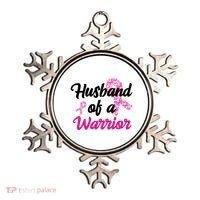 Husband Of A Warrior Breast Cancer Ribbon Ornament thumb 0