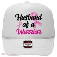Husband Of A Warrior Breast Cancer Ribbon Hat thumb 0
