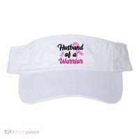 Husband Of A Warrior Breast Cancer Ribbon Visor thumb 0