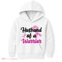 Husband Of A Warrior Breast Cancer Ribbon Kids Hoodie thumb 0