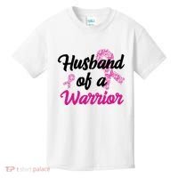 Husband Of A Warrior Breast Cancer Ribbon Kids T-Shirt thumb 0