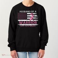 Husband Of A Warrior Breast Cancer Support Squad Women's Sweatshirt thumb 0