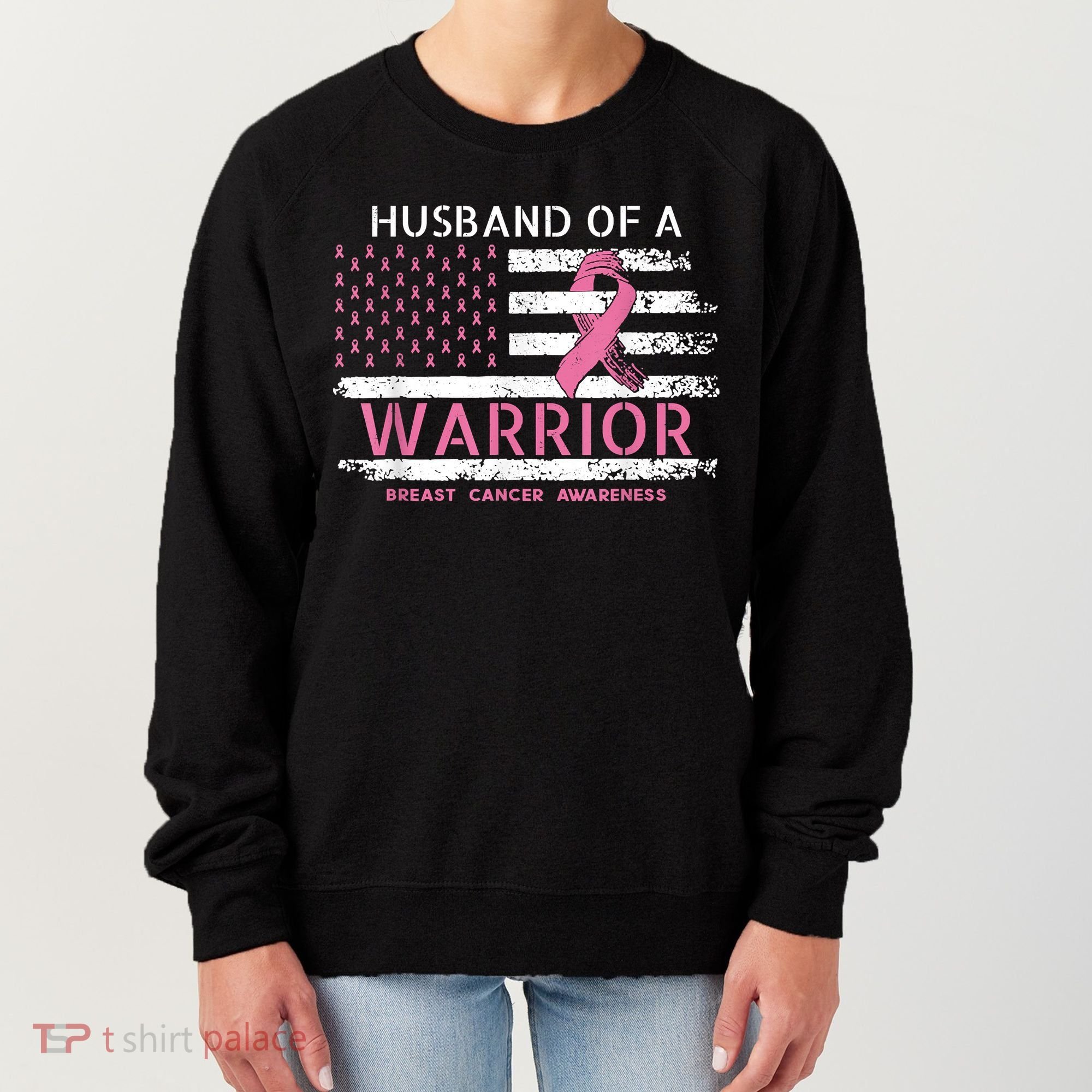 Husband Of A Warrior Breast Cancer Support Squad Women's Sweatshirt