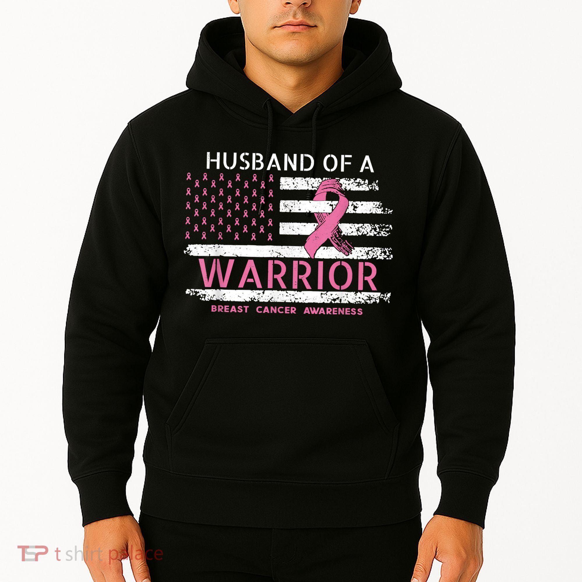 Husband Of A Warrior Breast Cancer Support Squad Hoodie