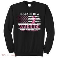 Husband Of A Warrior Breast Cancer Support Squad Sweatshirt thumb 0