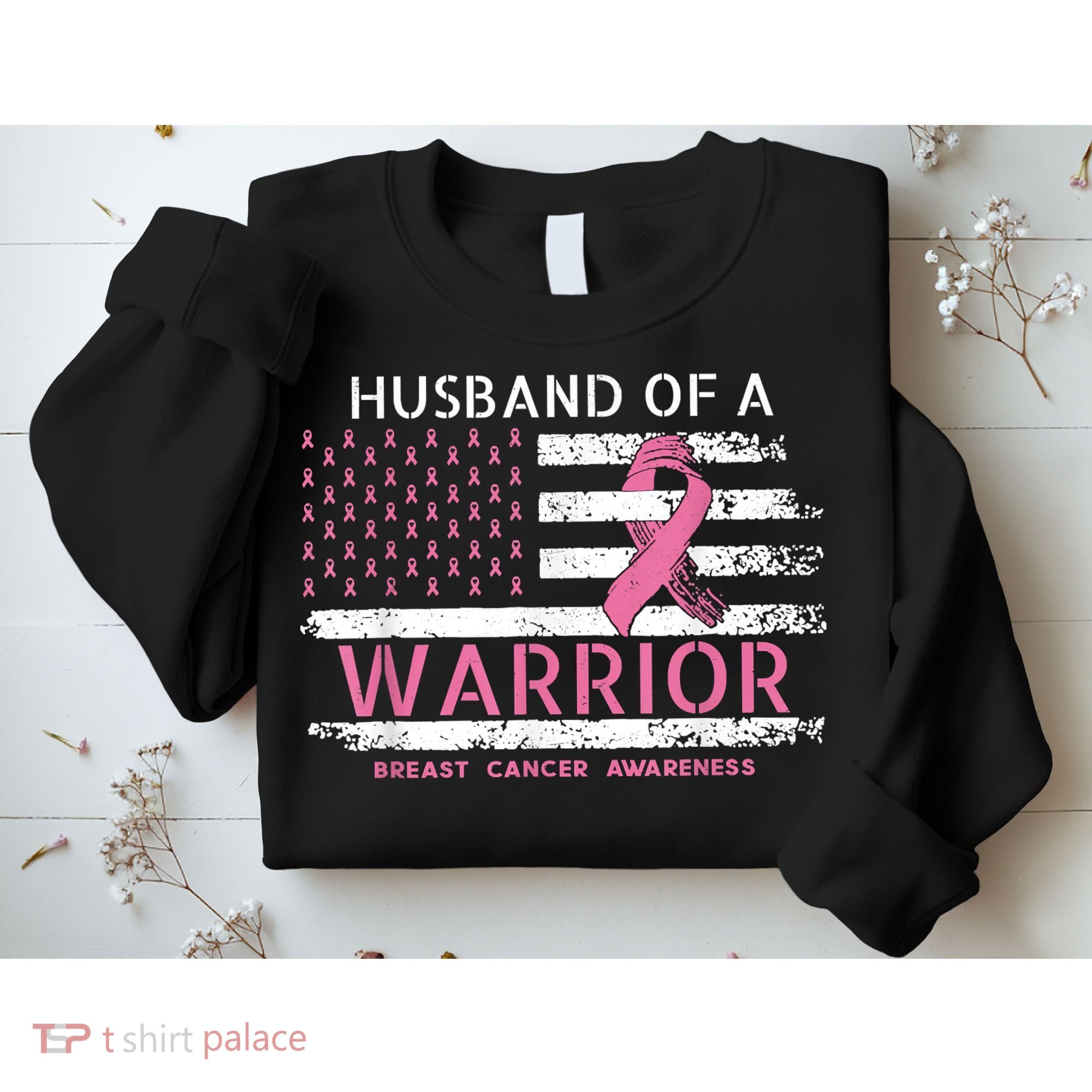 Husband Of A Warrior Breast Cancer Support Squad Sweatshirt