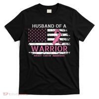 Husband Of A Warrior Breast Cancer Support Squad T-Shirt thumb 0