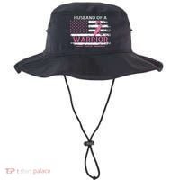 Husband Of A Warrior Breast Cancer Support Squad Bucket Hat thumb 0