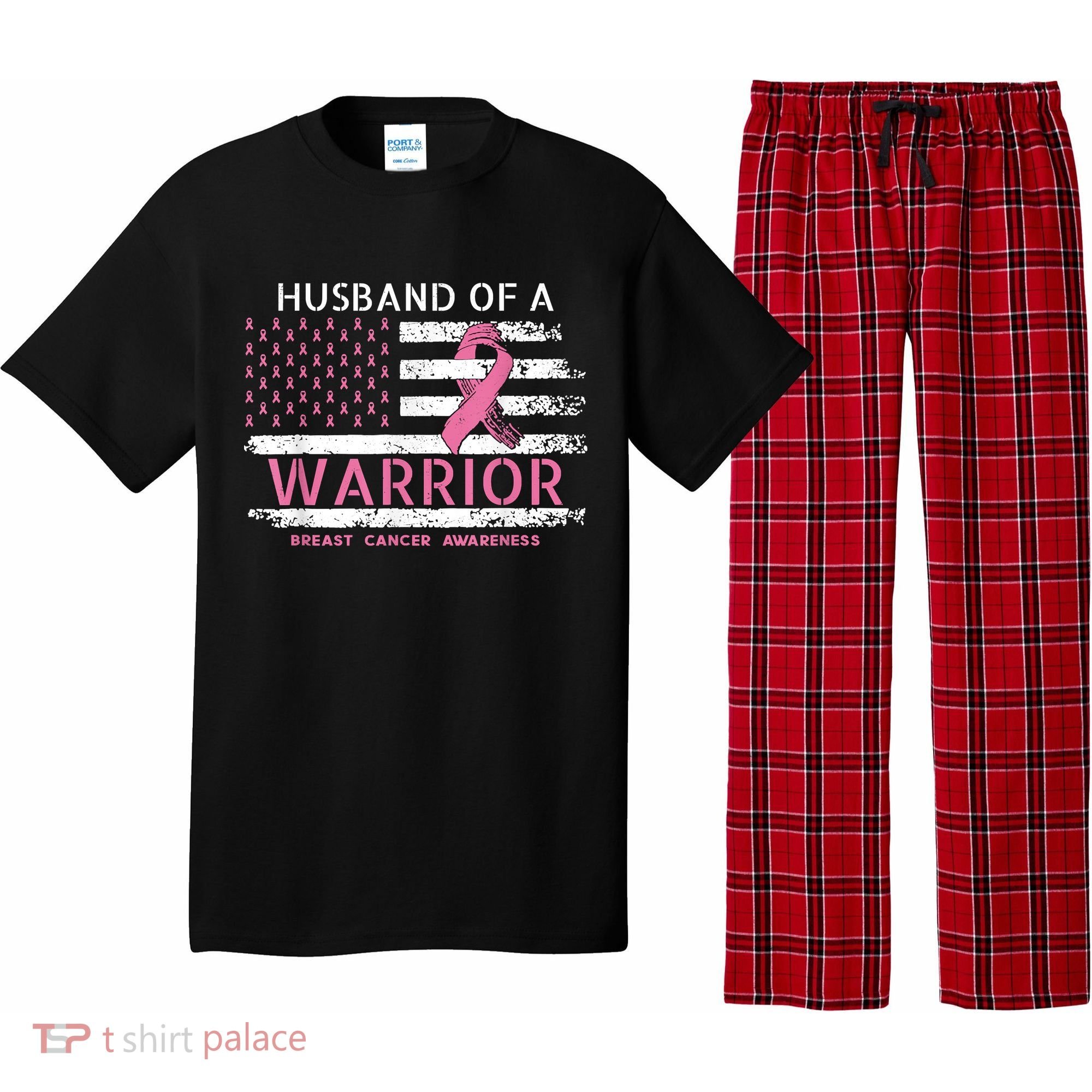 Husband Of A Warrior Breast Cancer Support Squad Pajama Set