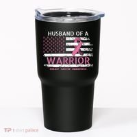 Husband Of A Warrior Breast Cancer Support Squad Tumbler thumb 0