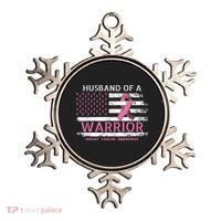 Husband Of A Warrior Breast Cancer Support Squad Ornament thumb 0
