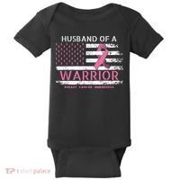 Husband Of A Warrior Breast Cancer Support Squad Baby Bodysuit thumb 0