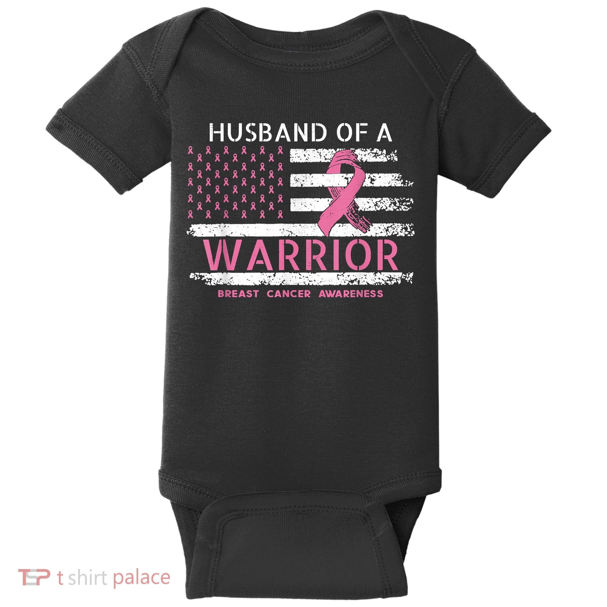 Husband Of A Warrior Breast Cancer Support Squad Baby Bodysuit