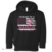 Husband Of A Warrior Breast Cancer Support Squad Toddler Hoodie thumb 0