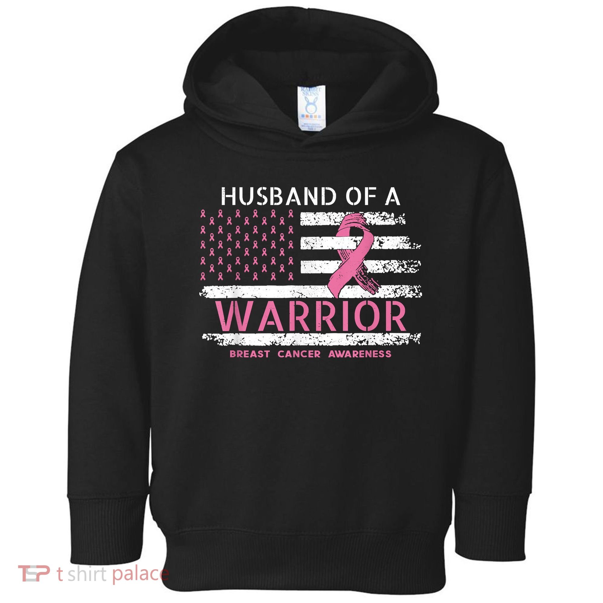 Husband Of A Warrior Breast Cancer Support Squad Toddler Hoodie