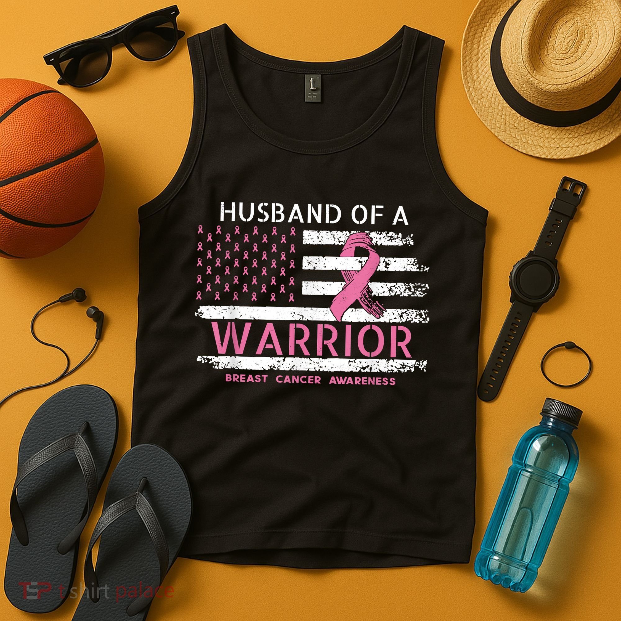 Husband Of A Warrior Breast Cancer Support Squad Tank Top