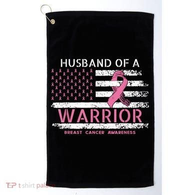 Husband Of A Warrior Breast Cancer Support Squad Golf Towel