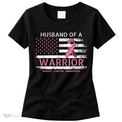 Husband Of A Warrior Breast Cancer Support Squad Women's T-Shirt