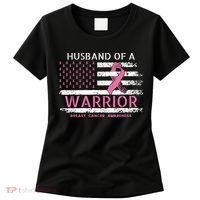 Husband Of A Warrior Breast Cancer Support Squad Women's T-Shirt thumb 0