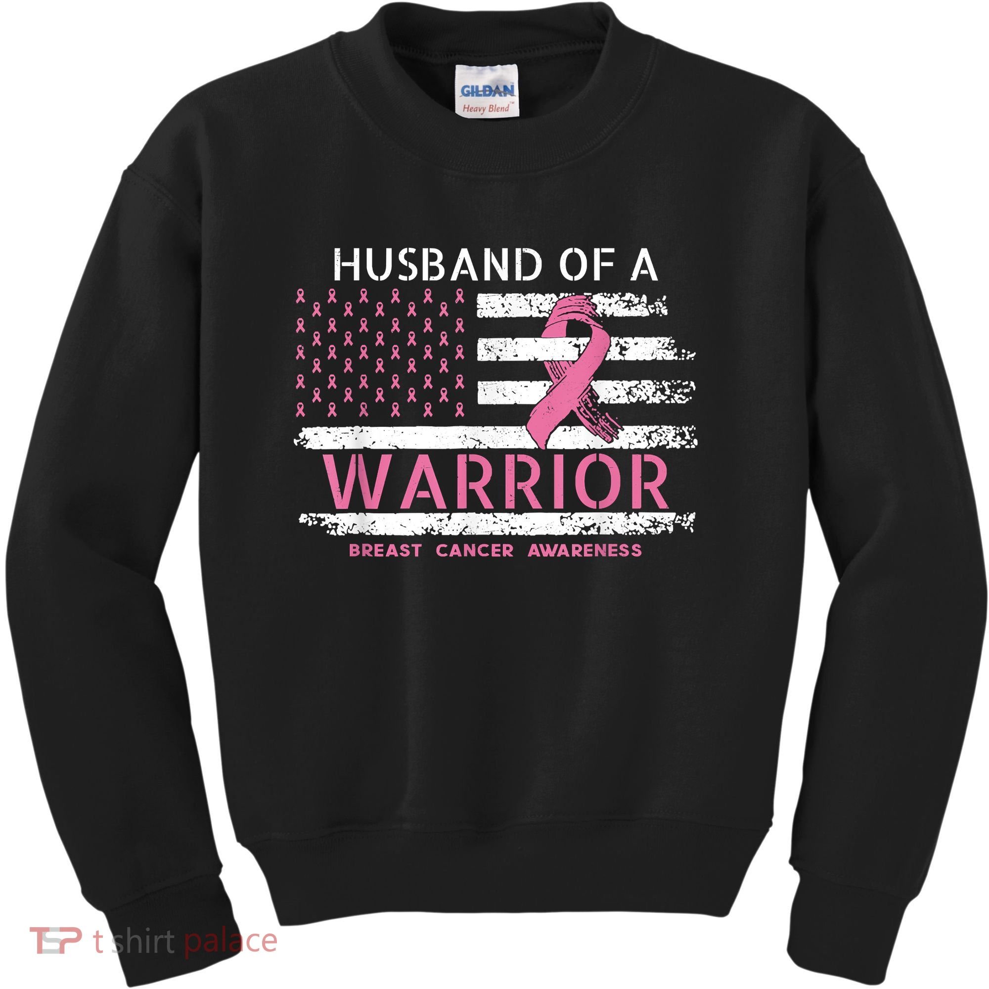 Husband Of A Warrior Breast Cancer Support Squad Kids Sweatshirt