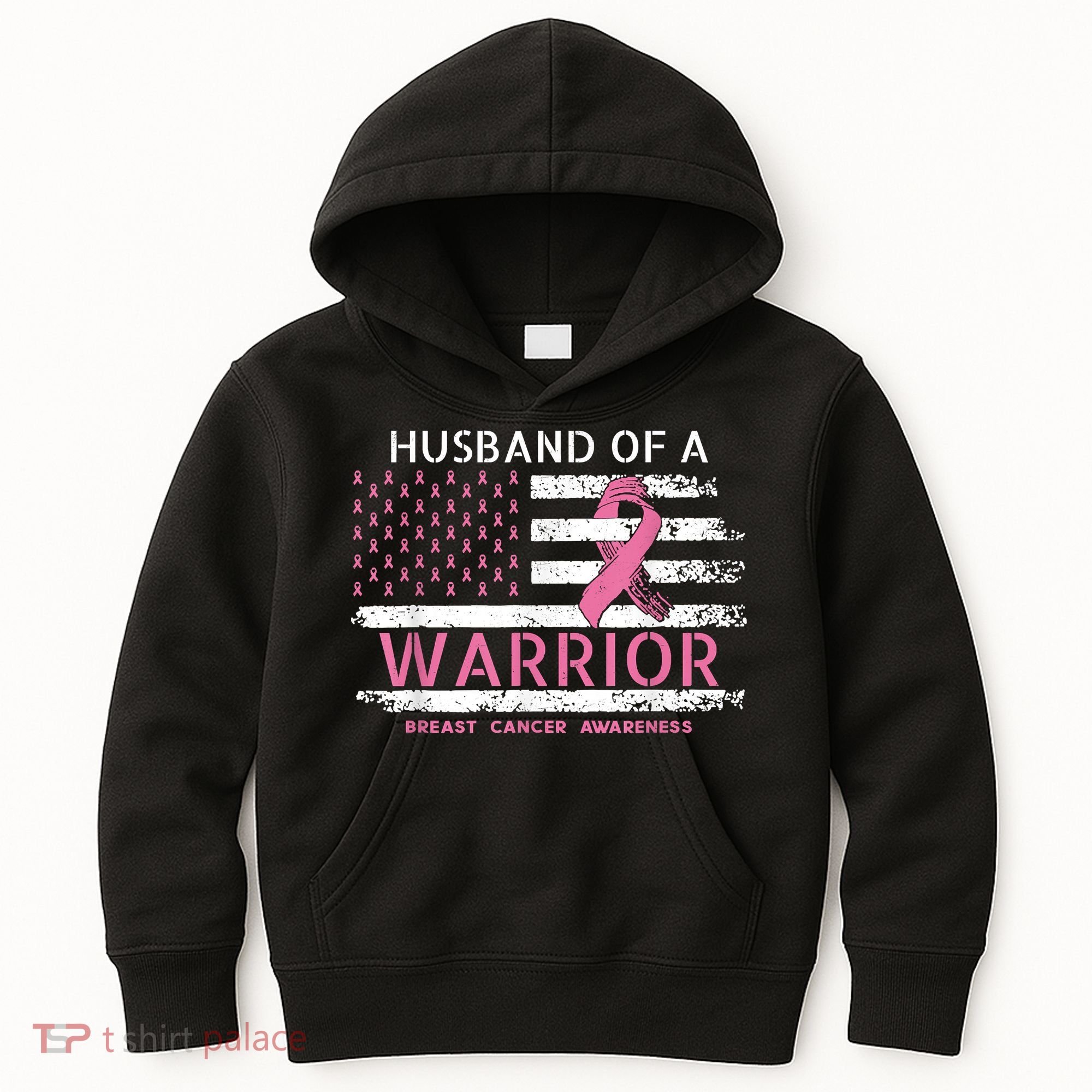 Husband Of A Warrior Breast Cancer Support Squad Kids Hoodie