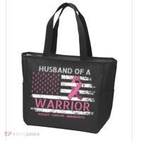 Husband Of A Warrior Breast Cancer Support Squad Tote Bag thumb 3
