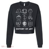 History Of Art For Teachers, Students Love Art Cropped Pullover Crew thumb 0