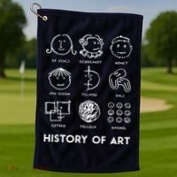 History Of Art For Teachers, Students Love Art Golf Towel thumb 1