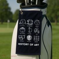History Of Art For Teachers, Students Love Art Golf Towel thumb 2