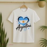Heart of Argentina Graphic for Proud Fans T-Shirt thumb 2