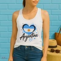 Heart of Argentina Graphic for Proud Fans Women's Tank Top thumb 2