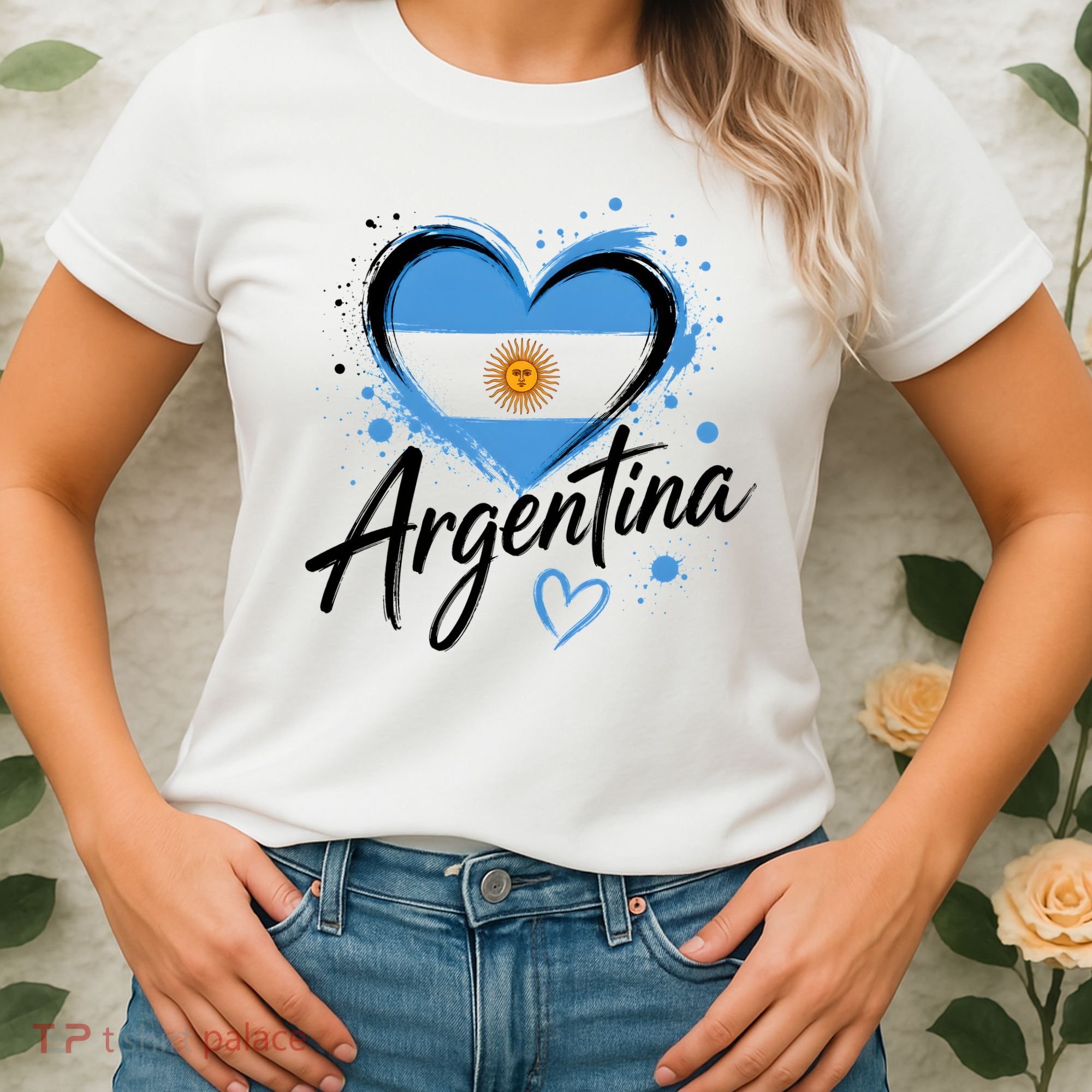 Heart of Argentina Graphic for Proud Fans Women's T-Shirt