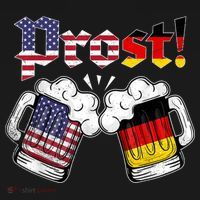 Happy Oktoberfest American German Munich Flag Prost Long Sleeve Shirt thumb 2
