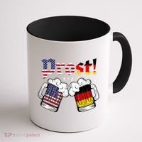 Happy Oktoberfest American German Munich Flag Prost Coffee Mug thumb 1