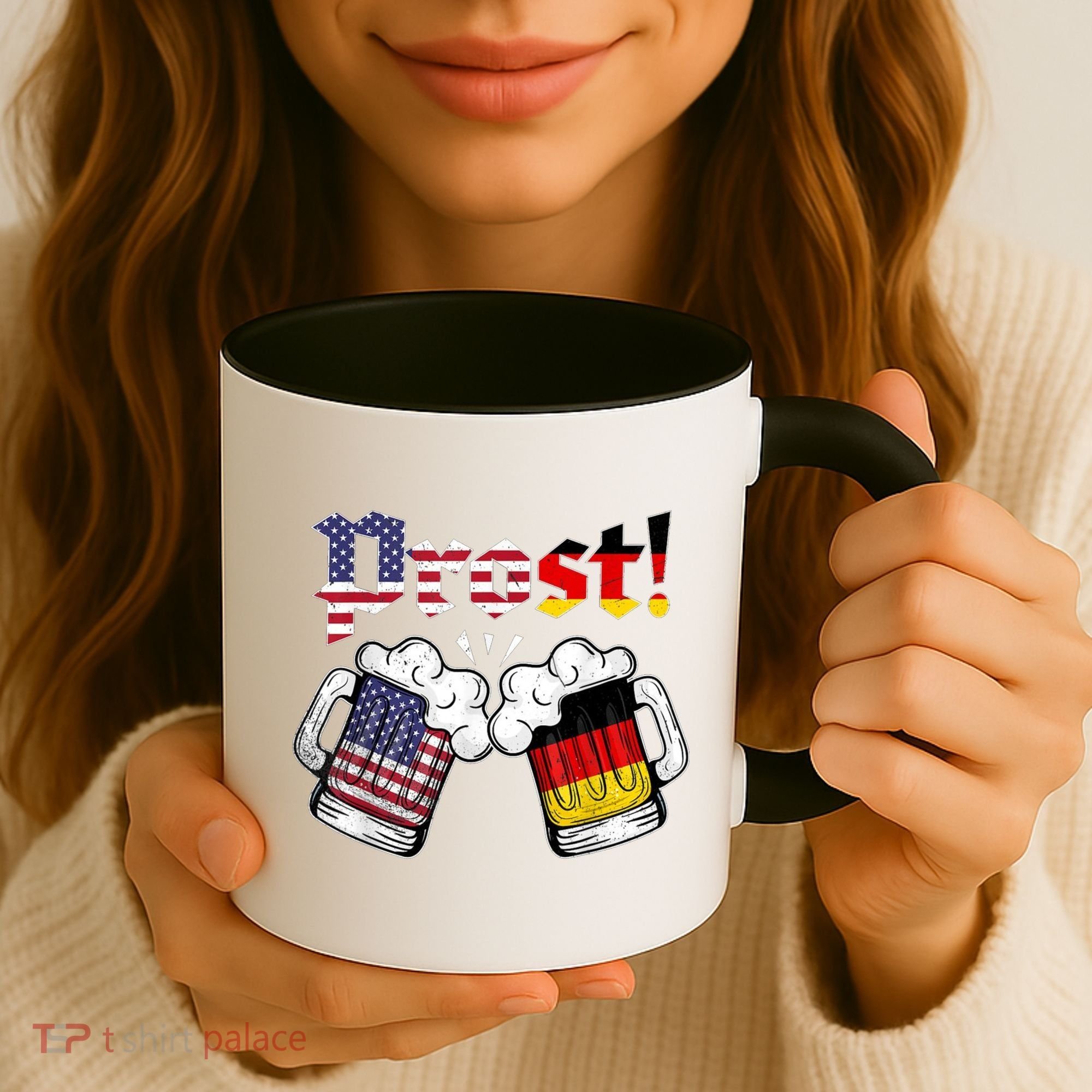 Happy Oktoberfest American German Munich Flag Prost Coffee Mug
