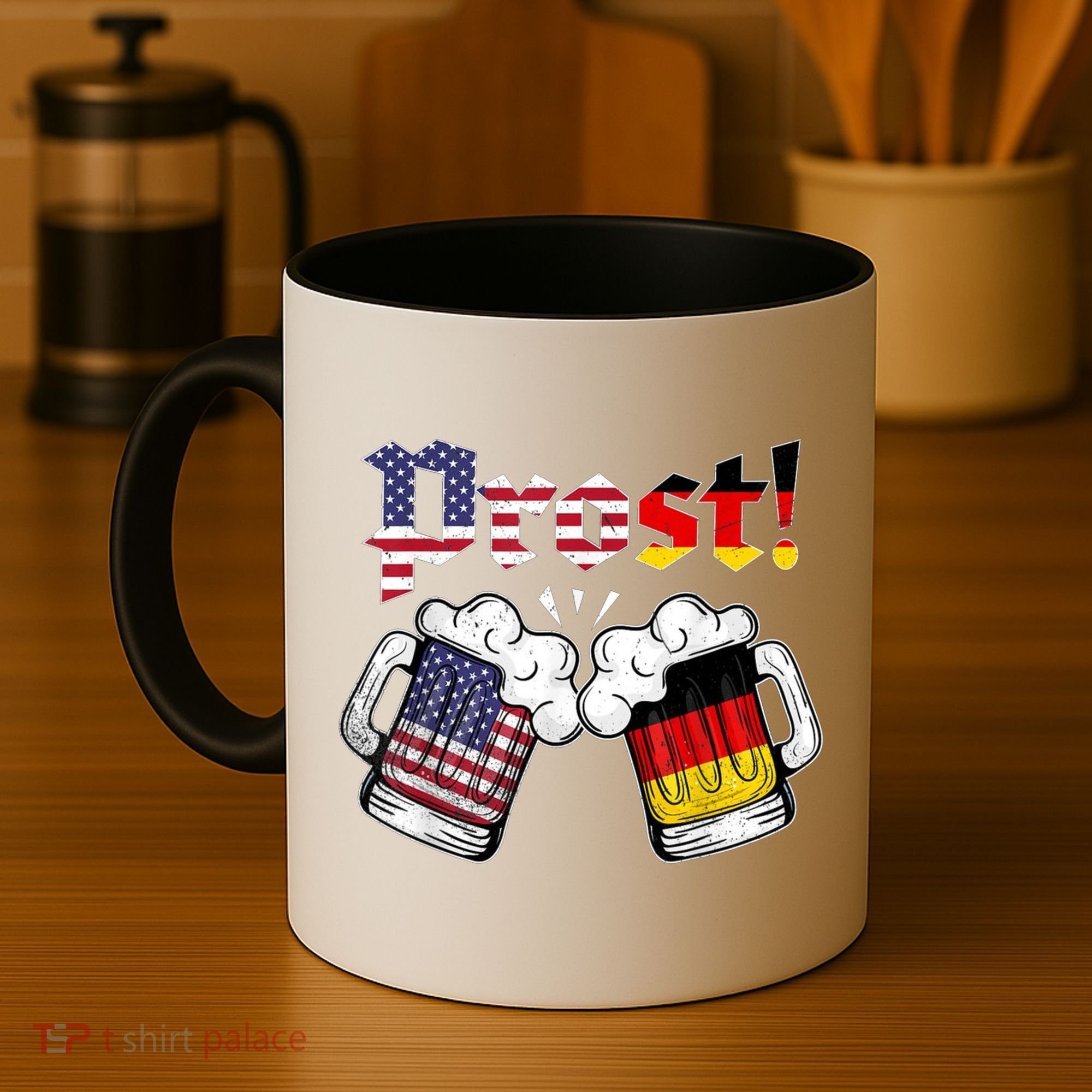 Happy Oktoberfest American German Munich Flag Prost Coffee Mug