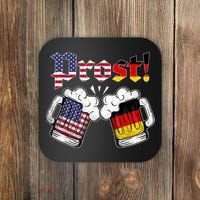 Happy Oktoberfest American German Munich Flag Prost Coaster thumb 0