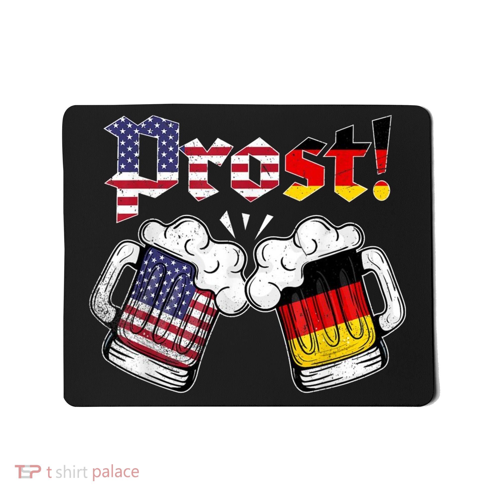 Happy Oktoberfest American German Munich Flag Prost Mousepad