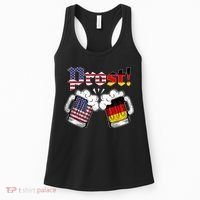 Happy Oktoberfest American German Munich Flag Prost Women's Tank Top thumb 0