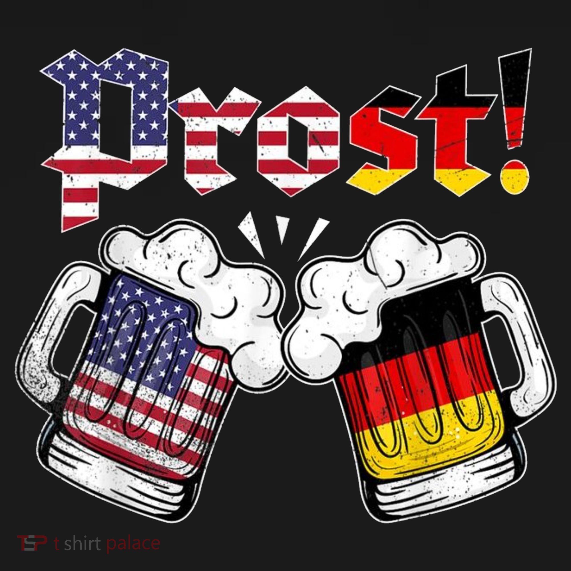 Happy Oktoberfest American German Munich Flag Prost Women's Tank Top