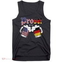 Happy Oktoberfest American German Munich Flag Prost Tank Top thumb 0