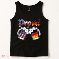 Happy Oktoberfest American German Munich Flag Prost Tank Top thumb 2
