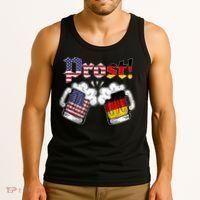 Happy Oktoberfest American German Munich Flag Prost Tank Top thumb 3