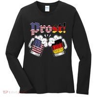 Happy Oktoberfest American German Munich Flag Prost Women's Long Sleeve Shirt thumb 0