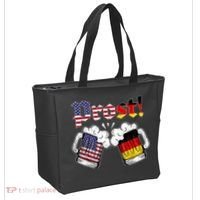 Happy Oktoberfest American German Munich Flag Prost Tote Bag thumb 2